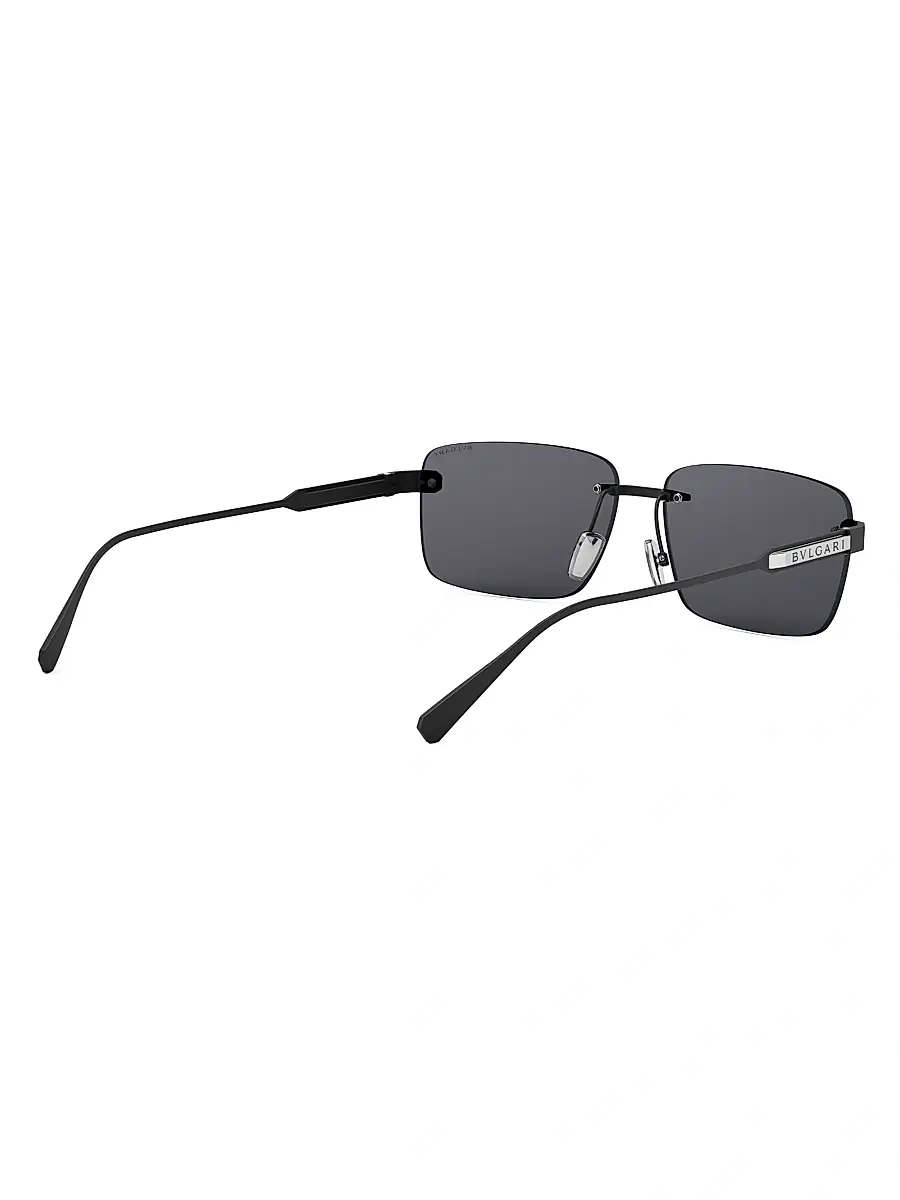 BVLGARI Men's Finissimo 60MM Rectangular Sunglasses | Thumbnail 6 BVLGARI Men's Finissimo 60MM Rectangular Sunglasses | Thumbnail 6