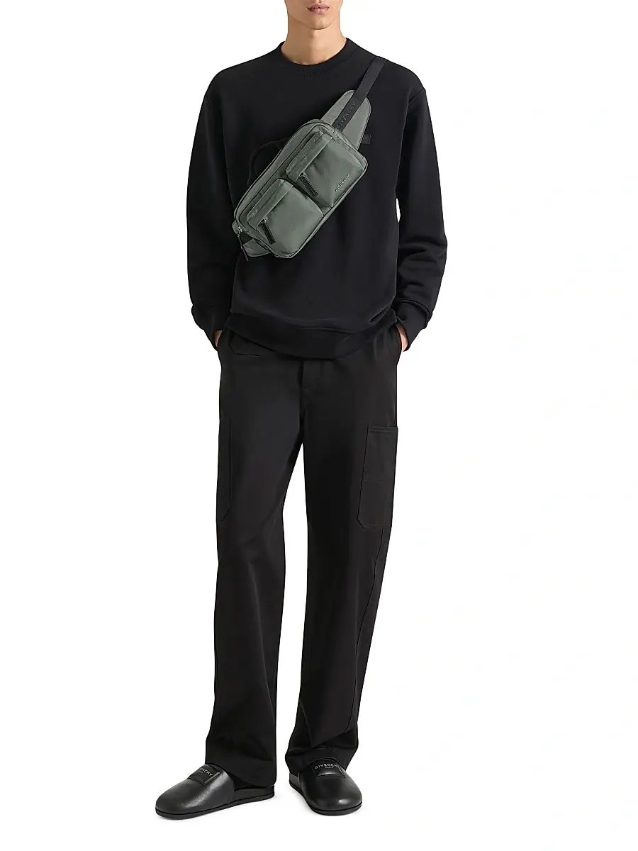 Givenchy Men's Essential U Belt Bag in Canvas - Salvia | Thumbnail 6