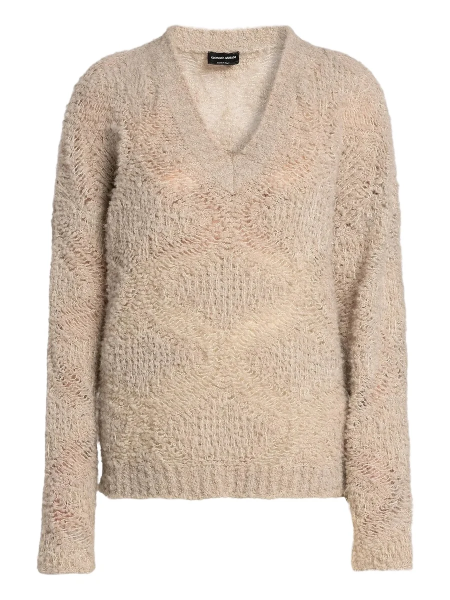 Women's Textured V-Neck Sweater Women's Textured V-Neck Sweater