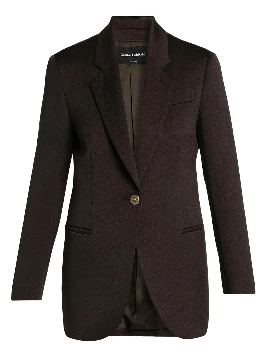 Women's Wool One-Button Blazer