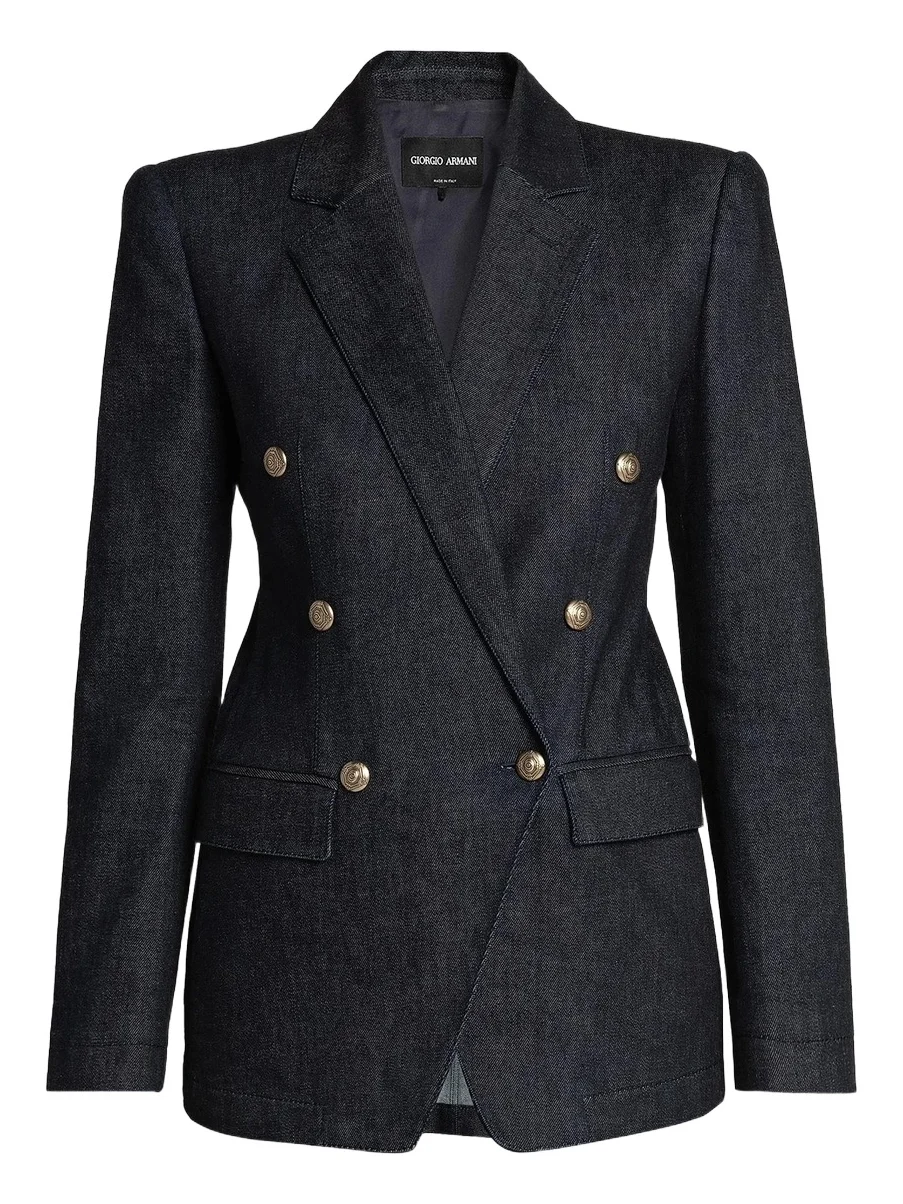 Women's Textured Double-Breasted Blazer