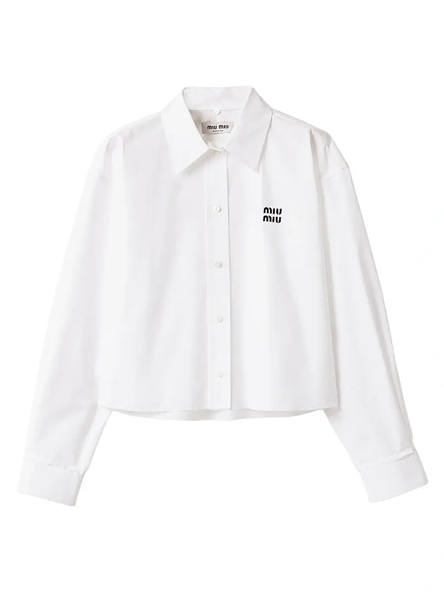 Miu Miu Women's Poplin Shirt - White