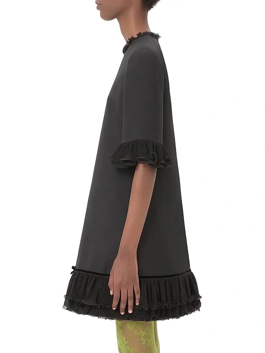 Valentino Women's Crepe Couture Short Dress | Thumbnail 3 Valentino Women's Crepe Couture Short Dress | Thumbnail 3