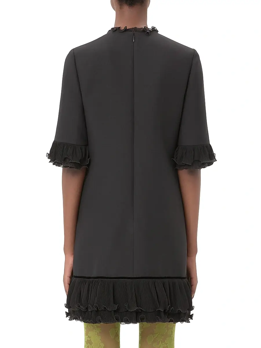 Valentino Women's Crepe Couture Short Dress | Thumbnail 4 Valentino Women's Crepe Couture Short Dress | Thumbnail 4