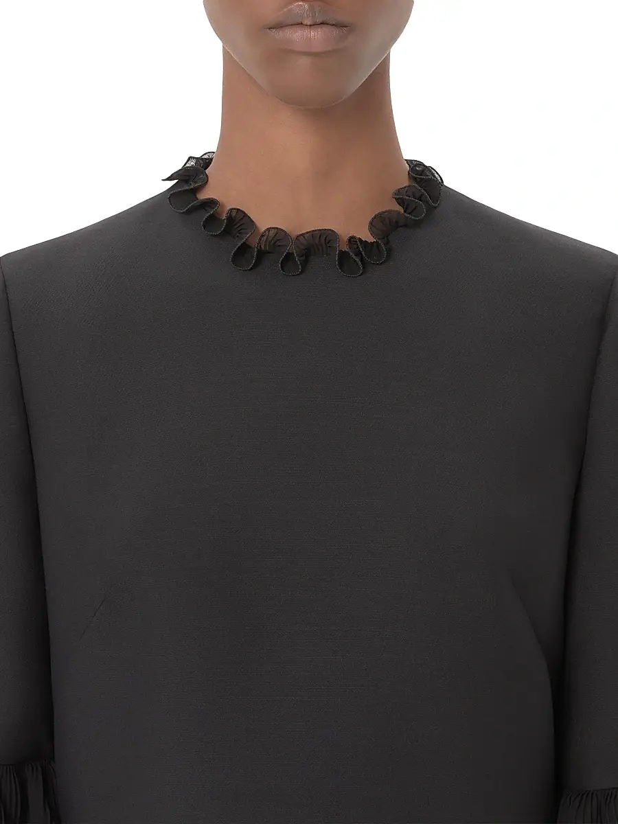 Valentino Women's Crepe Couture Short Dress | Thumbnail 5 Valentino Women's Crepe Couture Short Dress | Thumbnail 5