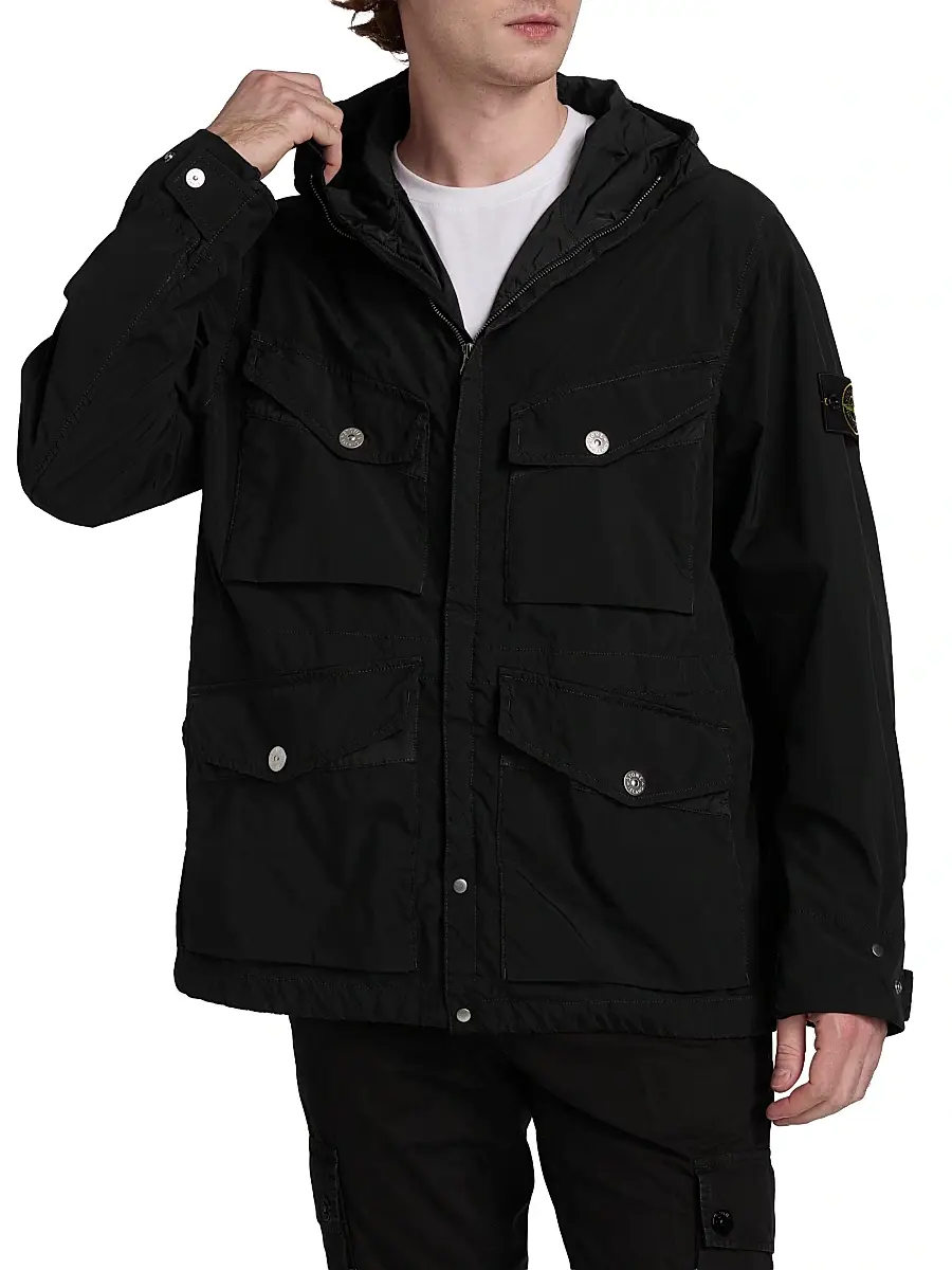 Stone Island Men's Short Parka Coat | Thumbnail 3 Stone Island Men's Short Parka Coat | Thumbnail 3