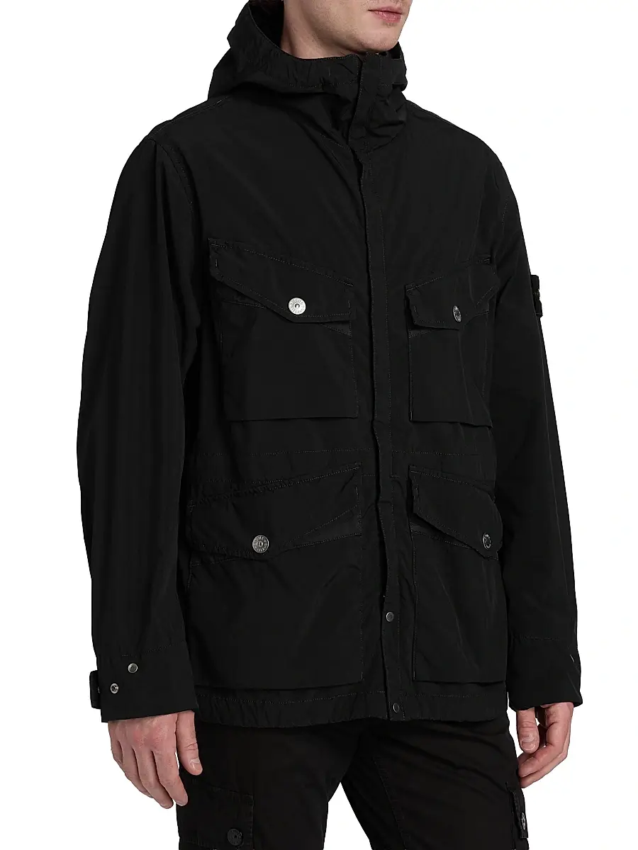 Stone Island Men's Short Parka Coat | Thumbnail 4 Stone Island Men's Short Parka Coat | Thumbnail 4