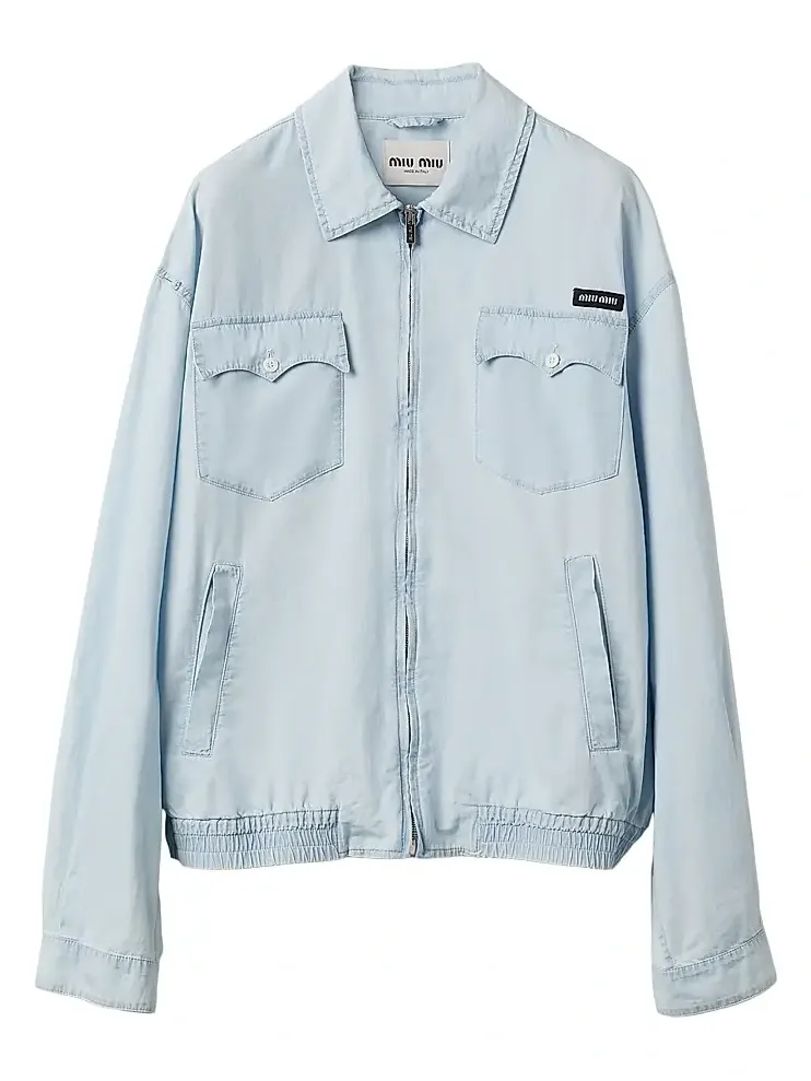 Miu Miu Women's Chambray Blouson Jacket