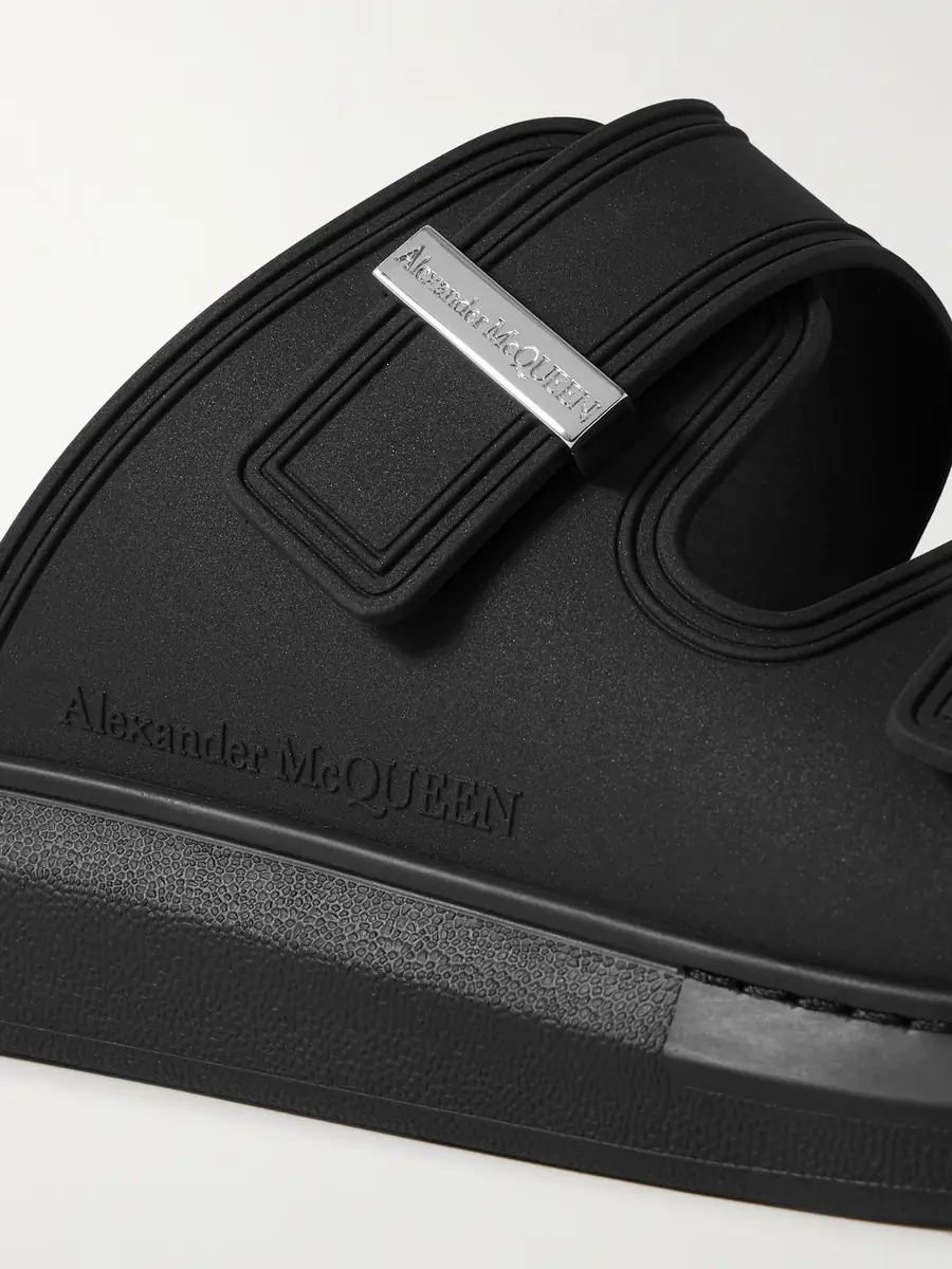 Alexander McQueen Exagerrated-Sole Rubber Slides - Men | Thumbnail 4