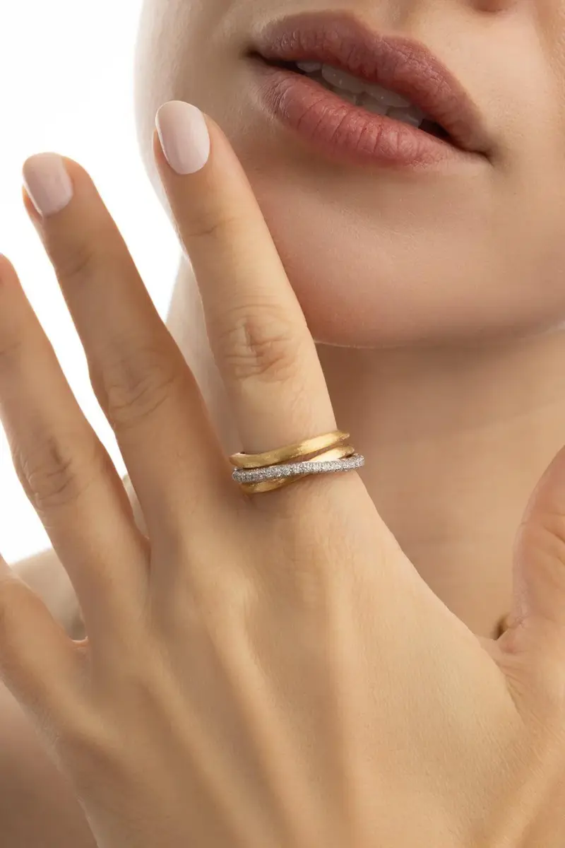 MARCO BICEGO Three Strand Diamond Jaipur Ring | Thumbnail 4