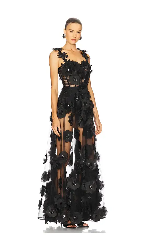 Bronx and Banco Rosalie Noir Gown | Thumbnail 2 Bronx and Banco Rosalie Noir Gown | Thumbnail 2