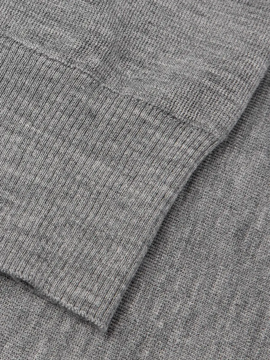 Burberry Slim-Fit Contrast-Tipped Wool Sweater - Men | Thumbnail 4 Burberry Slim-Fit Contrast-Tipped Wool Sweater - Men | Thumbnail 4