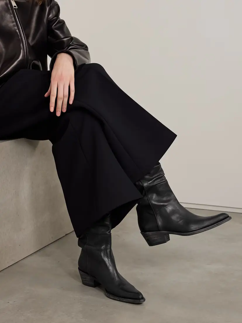 Khaite Clive Leather Boots | Thumbnail 2 Khaite Clive Leather Boots | Thumbnail 2