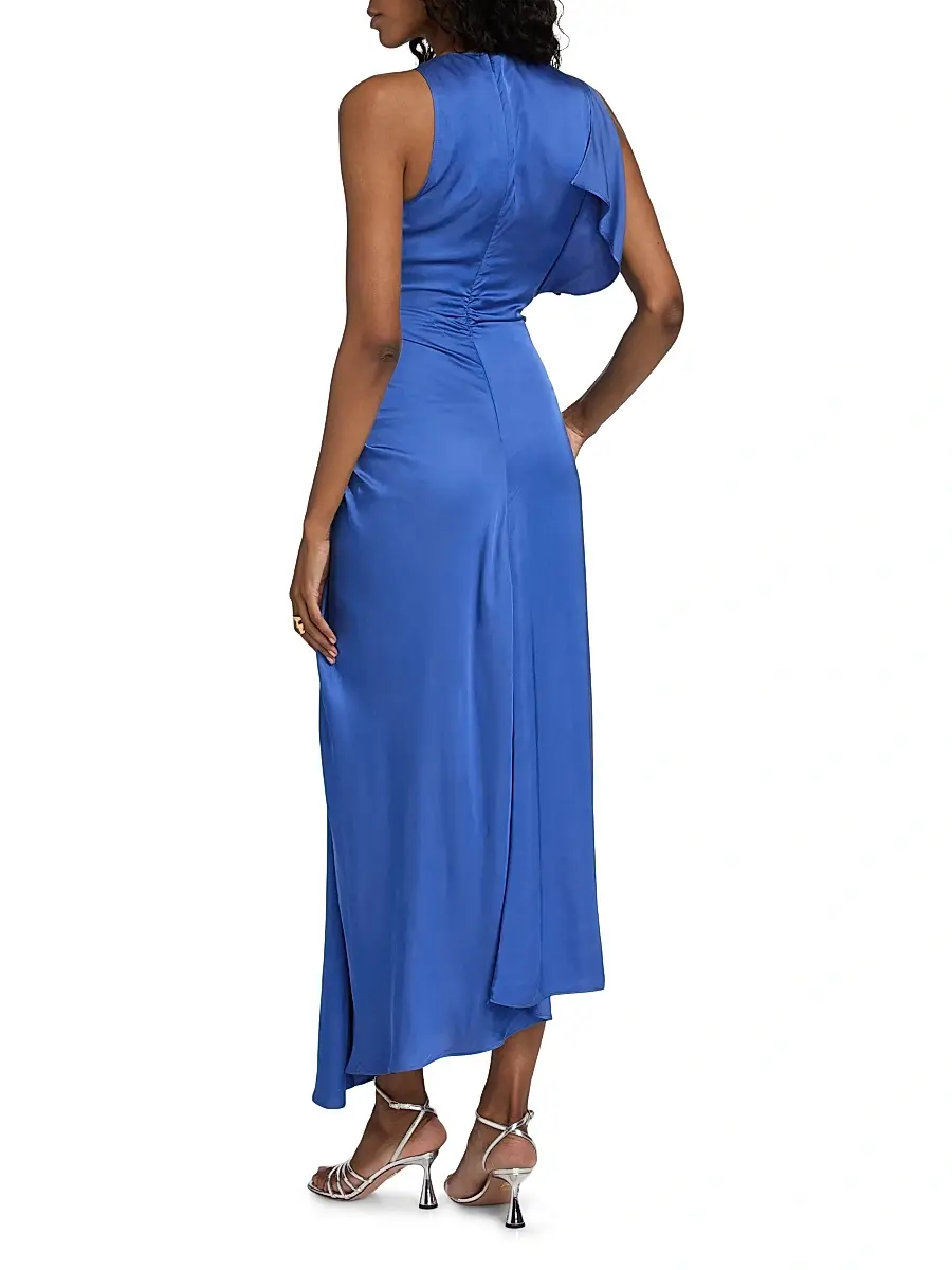 A.L.C. A. L.C. Women's Pia Satin Midi-Dress | Thumbnail 5 A.L.C. A. L.C. Women's Pia Satin Midi-Dress | Thumbnail 5