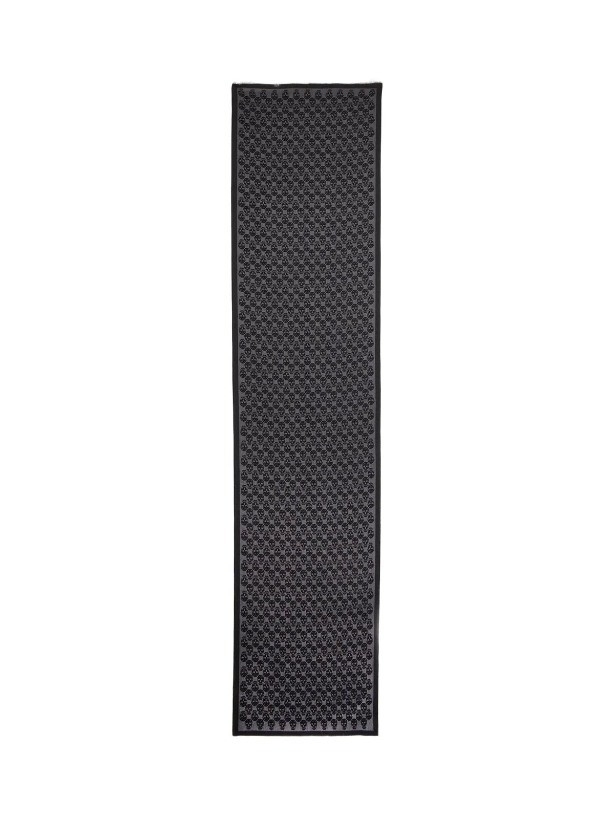 Men's Skull Monogram Wool-Blend Scarf Men's Skull Monogram Wool-Blend Scarf