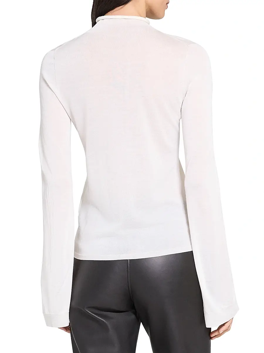 Theory Women's Wool-Blend Turtleneck Sweater | Thumbnail 5 Theory Women's Wool-Blend Turtleneck Sweater | Thumbnail 5
