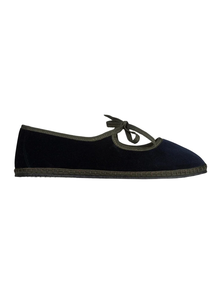 Vibi Venezia Women's Timeless Brigitte Cotton Velvet Slippers