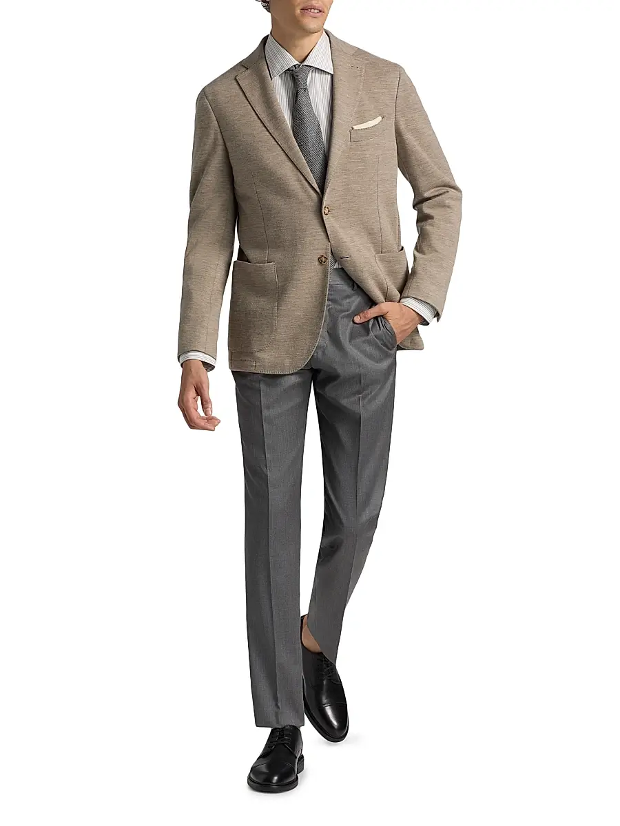 Saks Fifth Avenue Men's COLLECTION Wool-Blend Jersey Sport Coat | Thumbnail 2 Saks Fifth Avenue Men's COLLECTION Wool-Blend Jersey Sport Coat | Thumbnail 2