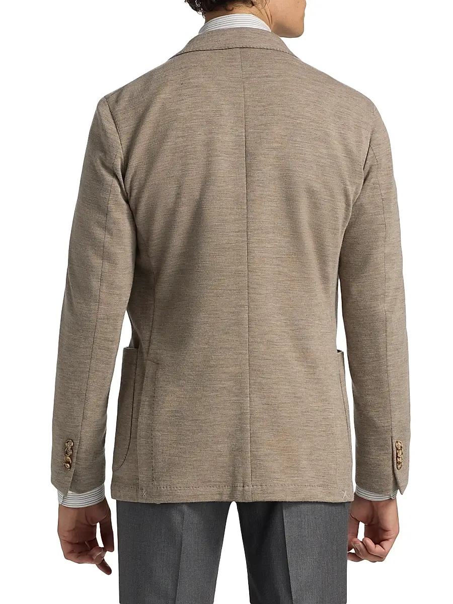 Saks Fifth Avenue Men's COLLECTION Wool-Blend Jersey Sport Coat | Thumbnail 5 Saks Fifth Avenue Men's COLLECTION Wool-Blend Jersey Sport Coat | Thumbnail 5