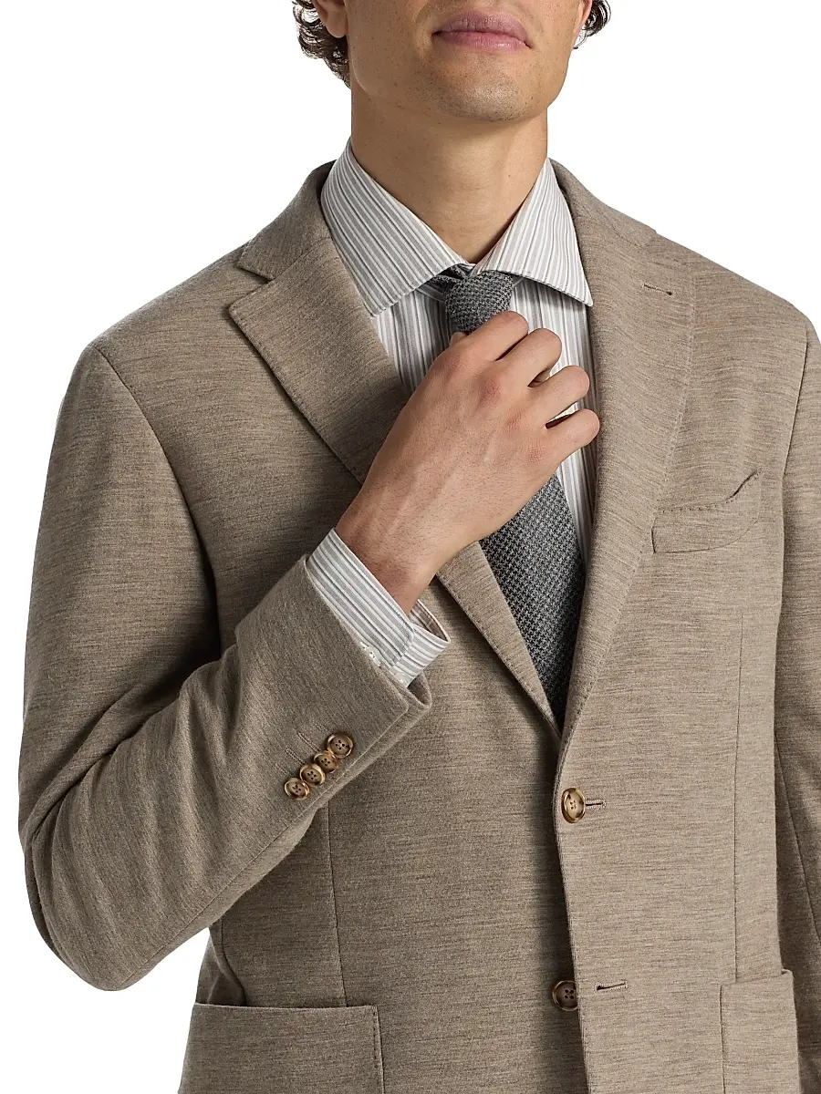 Saks Fifth Avenue Men's COLLECTION Wool-Blend Jersey Sport Coat | Thumbnail 6 Saks Fifth Avenue Men's COLLECTION Wool-Blend Jersey Sport Coat | Thumbnail 6