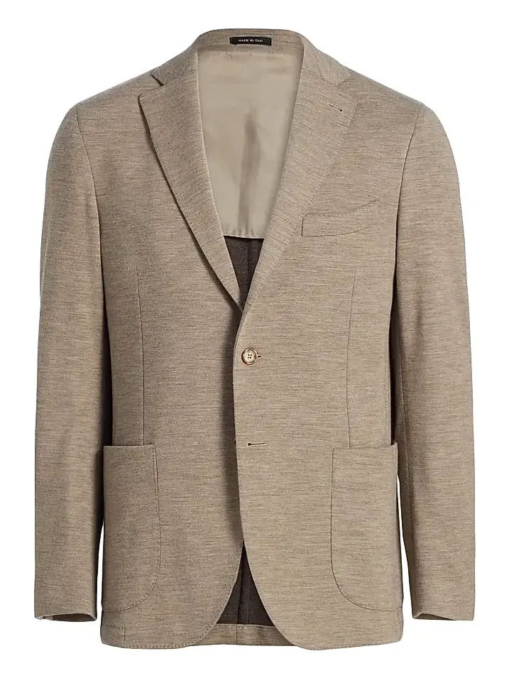 Saks Fifth Avenue Men's COLLECTION Wool-Blend Jersey Sport Coat