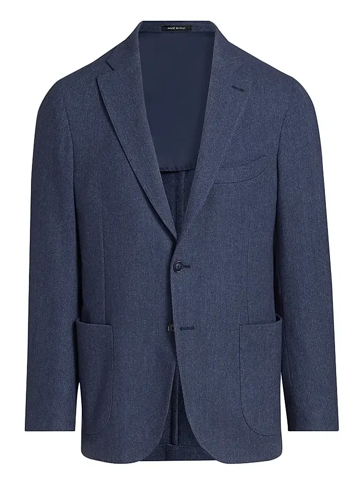 Men's Herringbone Wool-Blend Sport Coat Men's Herringbone Wool-Blend Sport Coat