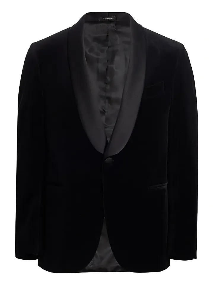Saks Fifth Avenue Men's COLLECTION Velvet Formal Shawl Jacket