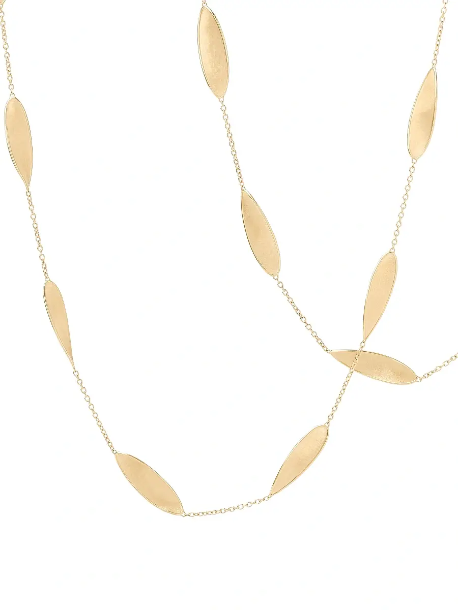 MARCO BICEGO Women's Lunaria Twist 18K Yellow Gold Long Station Necklace | Thumbnail 3 MARCO BICEGO Women's Lunaria Twist 18K Yellow Gold Long Station Necklace | Thumbnail 3
