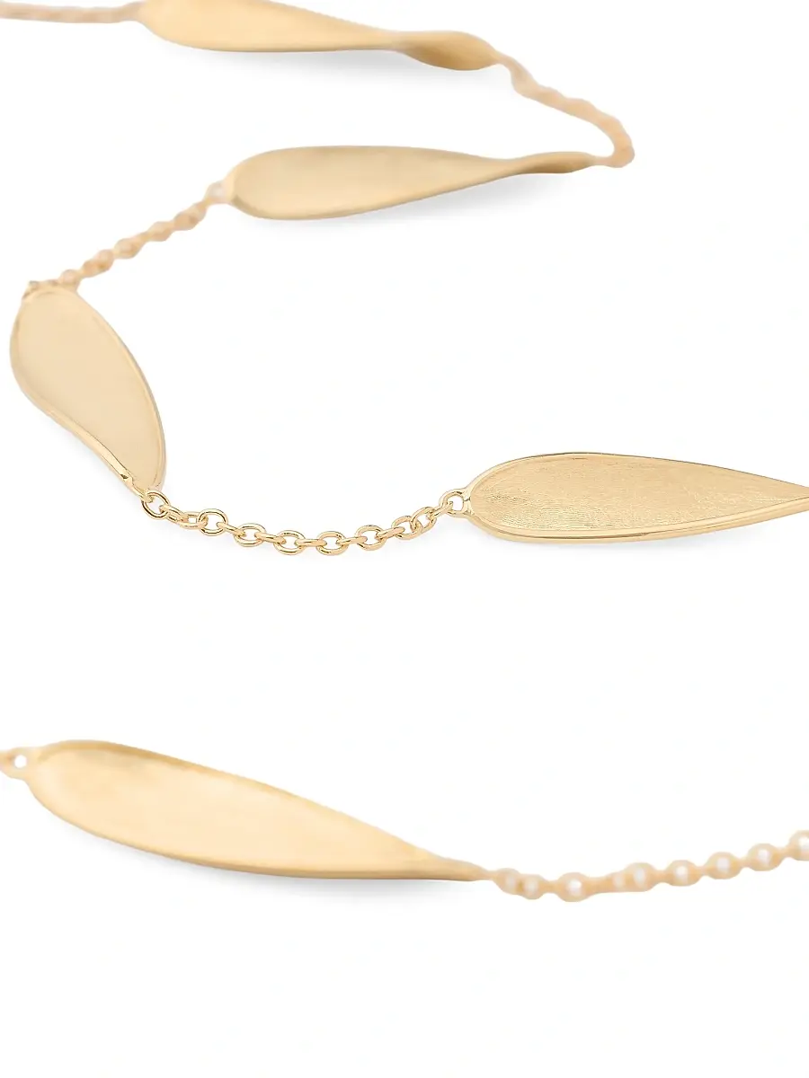 MARCO BICEGO Women's Lunaria Twist 18K Yellow Gold Long Station Necklace | Thumbnail 4 MARCO BICEGO Women's Lunaria Twist 18K Yellow Gold Long Station Necklace | Thumbnail 4