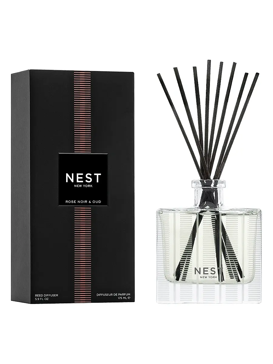 NEST New York Rose Noir & Oud Reed Diffuser | Image 1 NEST New York Rose Noir & Oud Reed Diffuser | Image 1