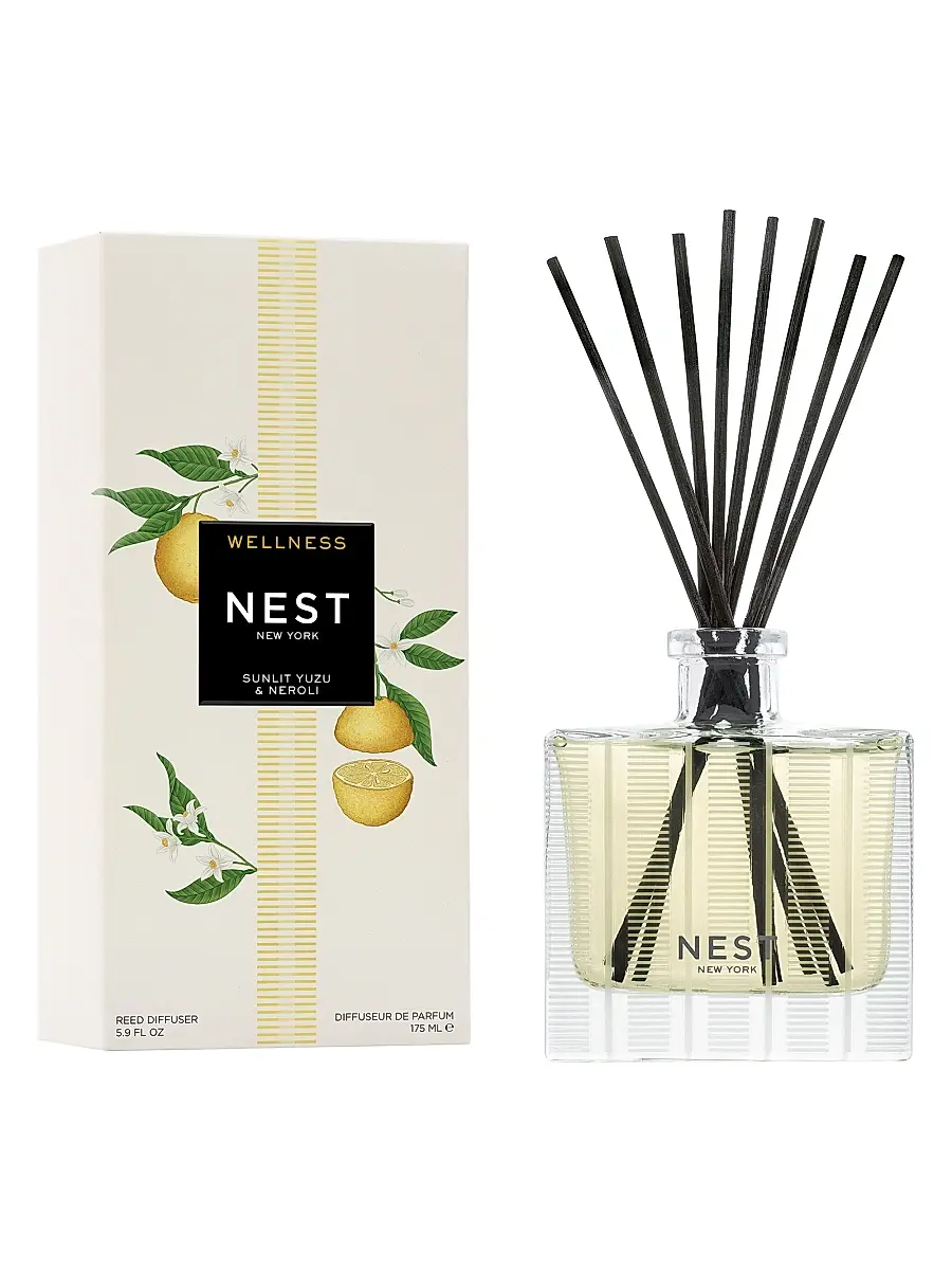 NEST New York Sunlit Yuzu & Neroli Reed Diffuser | Image 1 NEST New York Sunlit Yuzu & Neroli Reed Diffuser | Image 1