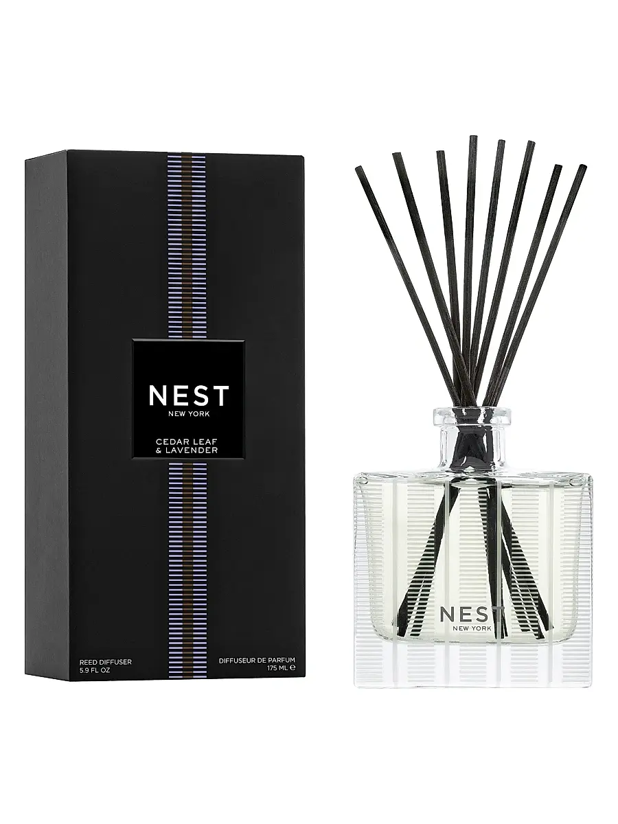 NEST New York Cedar Leaf & Lavender Reed Diffuser | Image 1 NEST New York Cedar Leaf & Lavender Reed Diffuser | Image 1