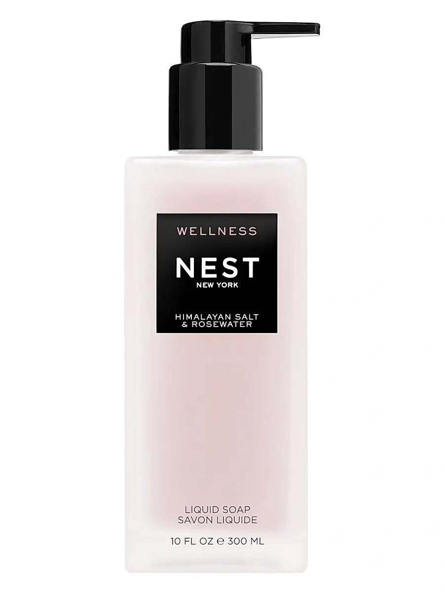 NEST New York Women's Himalayan Salt & Rosewater Liquid Soap