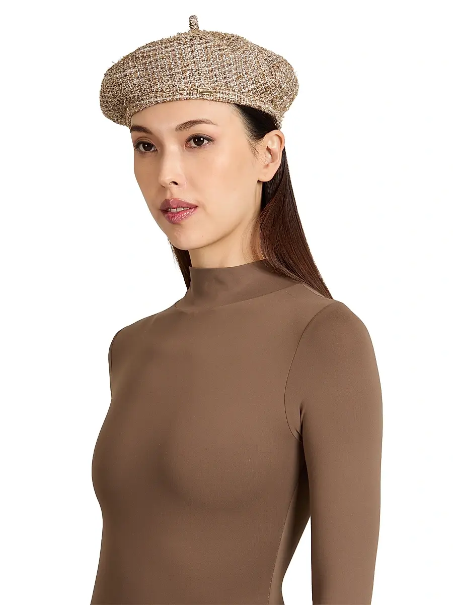 Eugenia Kim Women's Carter Tweel Wool Beret | Thumbnail 2 Eugenia Kim Women's Carter Tweel Wool Beret | Thumbnail 2