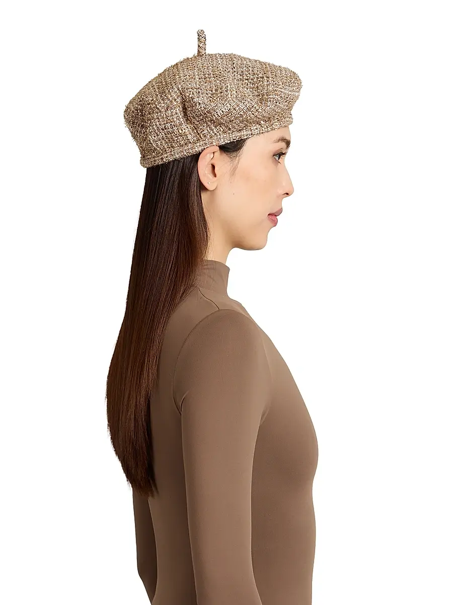 Eugenia Kim Women's Carter Tweel Wool Beret | Thumbnail 3 Eugenia Kim Women's Carter Tweel Wool Beret | Thumbnail 3