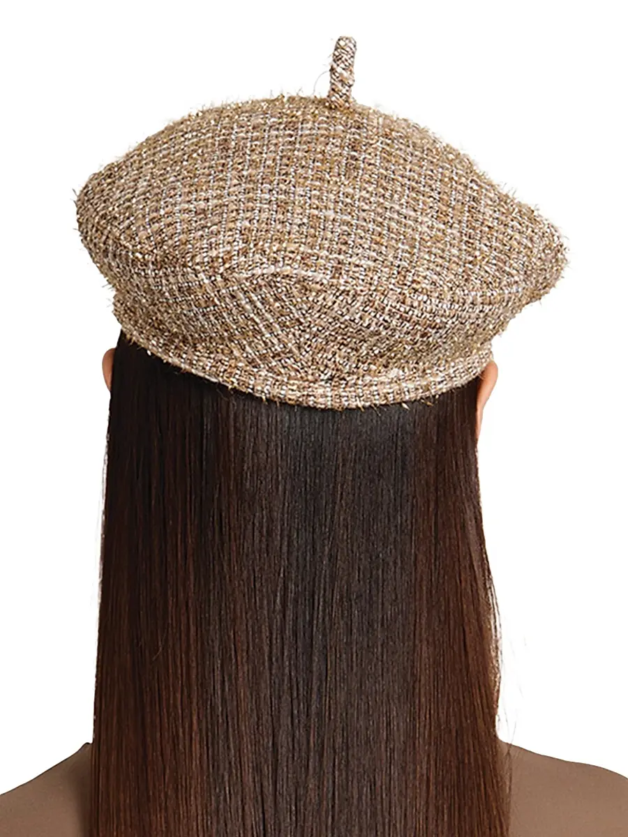 Eugenia Kim Women's Carter Tweel Wool Beret | Thumbnail 5 Eugenia Kim Women's Carter Tweel Wool Beret | Thumbnail 5