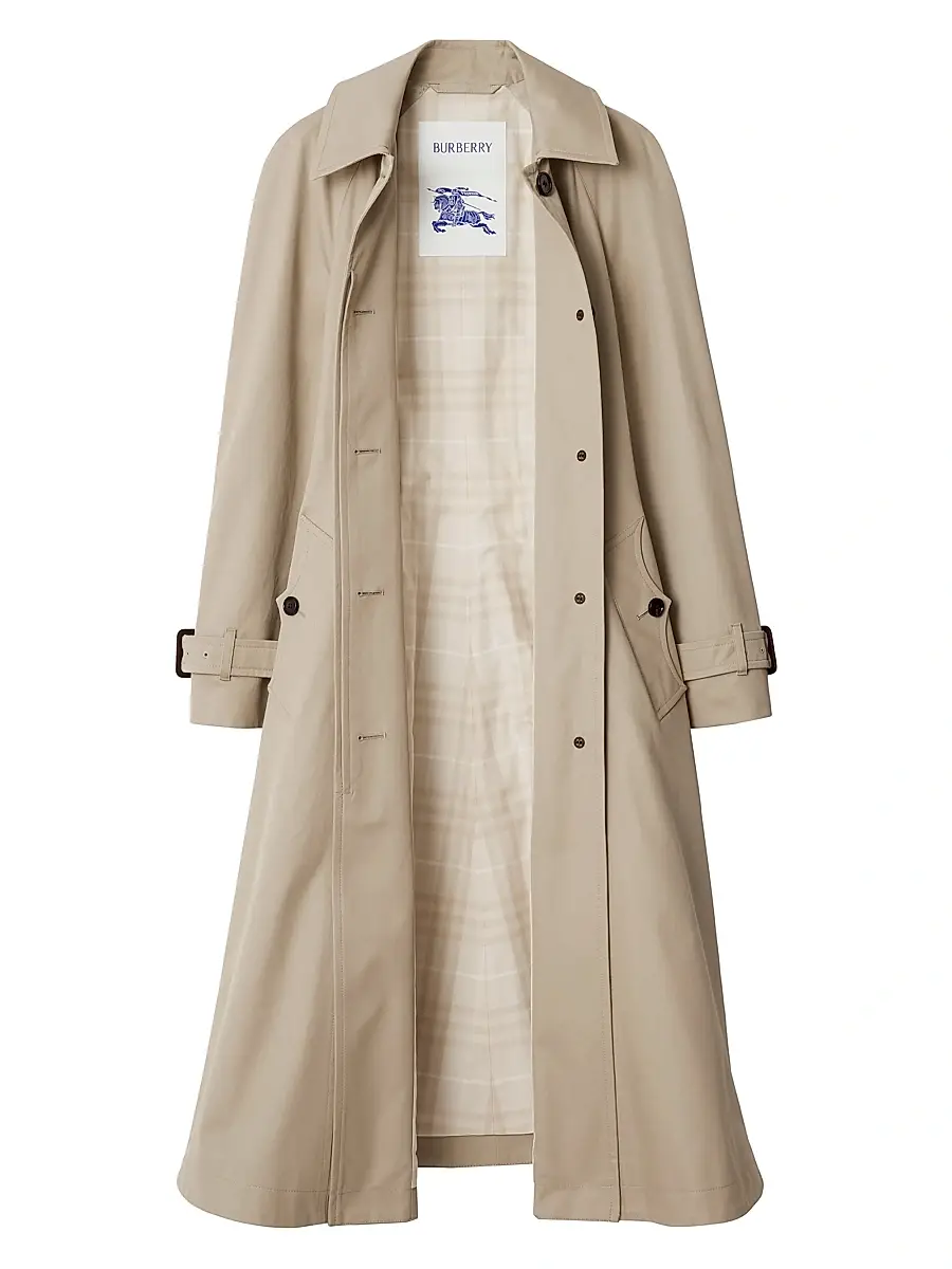 Burberry Women's Ellingham Gabardine Car Coat | Thumbnail 3 Burberry Women's Ellingham Gabardine Car Coat | Thumbnail 3
