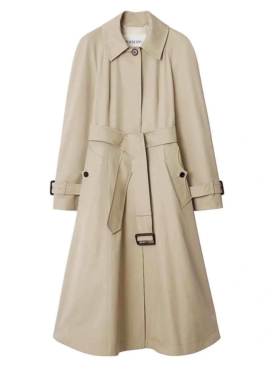 Burberry Women's Ellingham Gabardine Car Coat | Image 1 Burberry Women's Ellingham Gabardine Car Coat | Image 1
