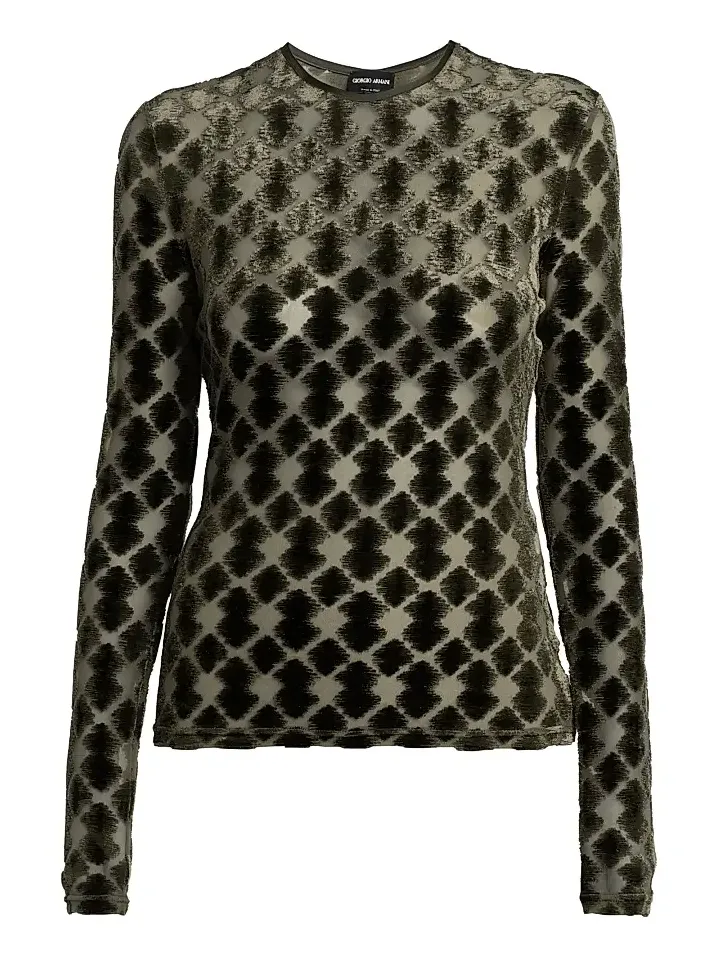 Women's Geometric Jersey Top Women's Geometric Jersey Top