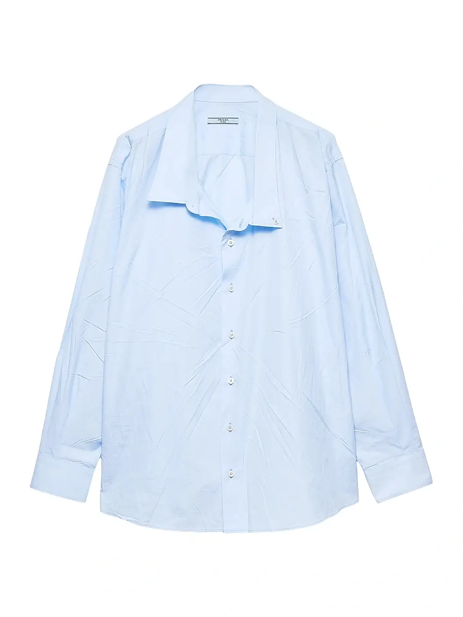 Prada Women's Poplin Shirt - White | Thumbnail 6