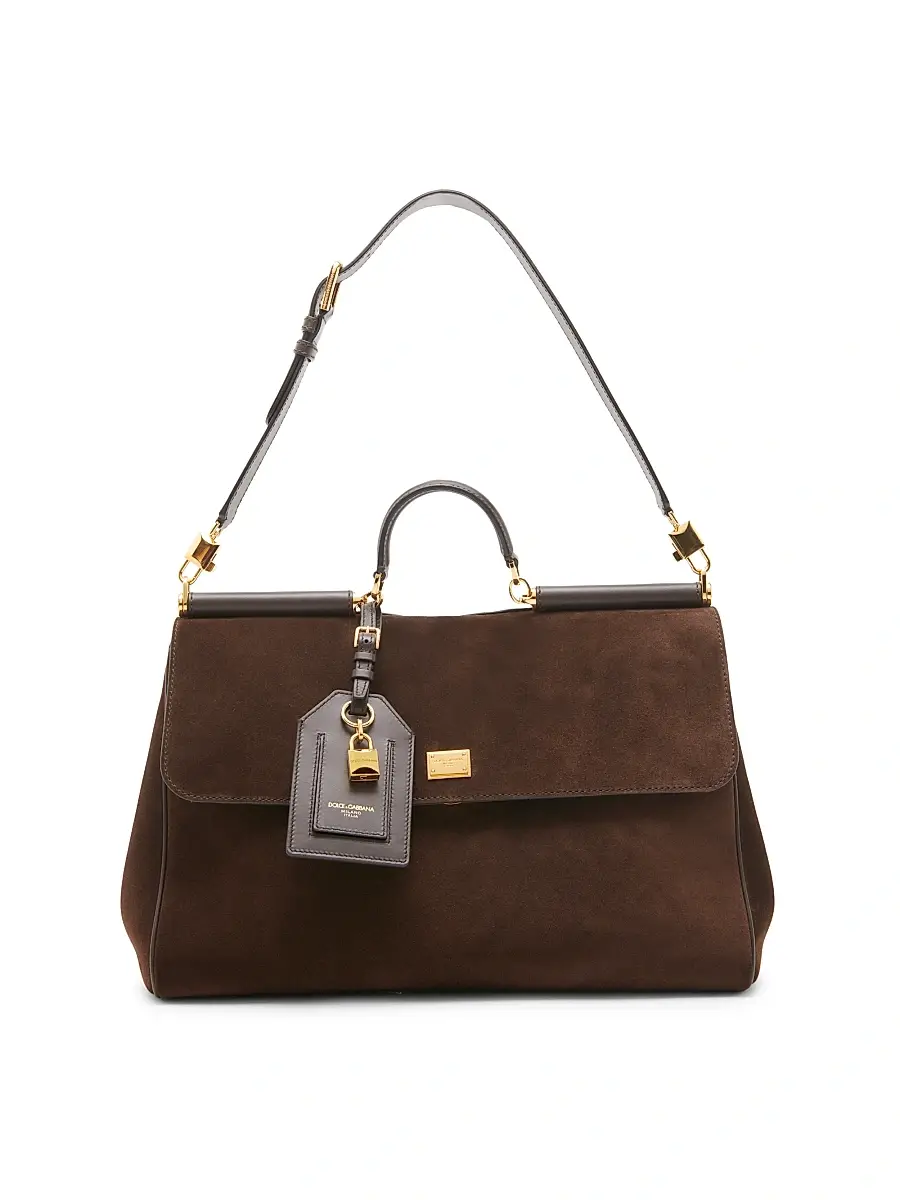 Dolce & Gabbana Women's My Sicily Suede Top Handle Bag | Thumbnail 5