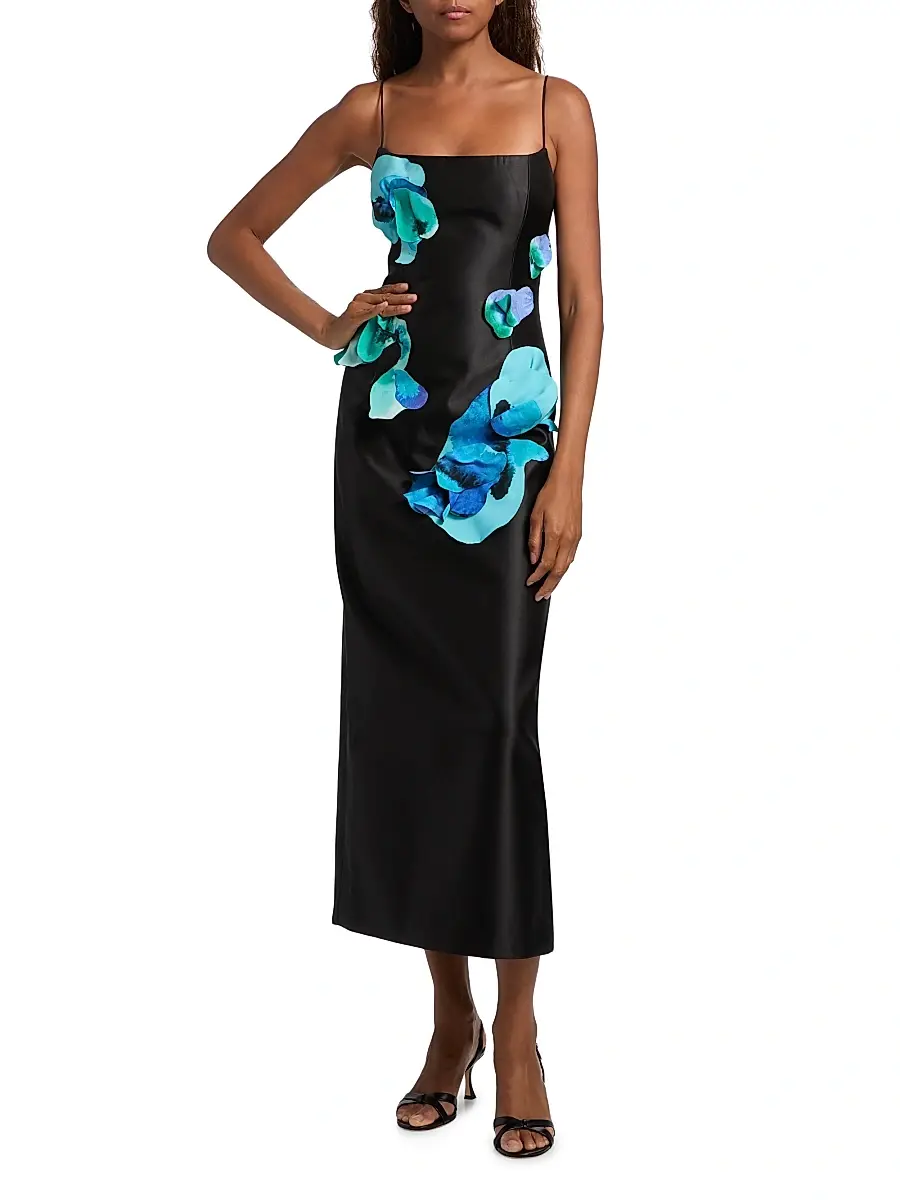 ACLER Women's Parrfold Peal Appliqué Midi-Dress | Thumbnail 2 ACLER Women's Parrfold Peal Appliqué Midi-Dress | Thumbnail 2