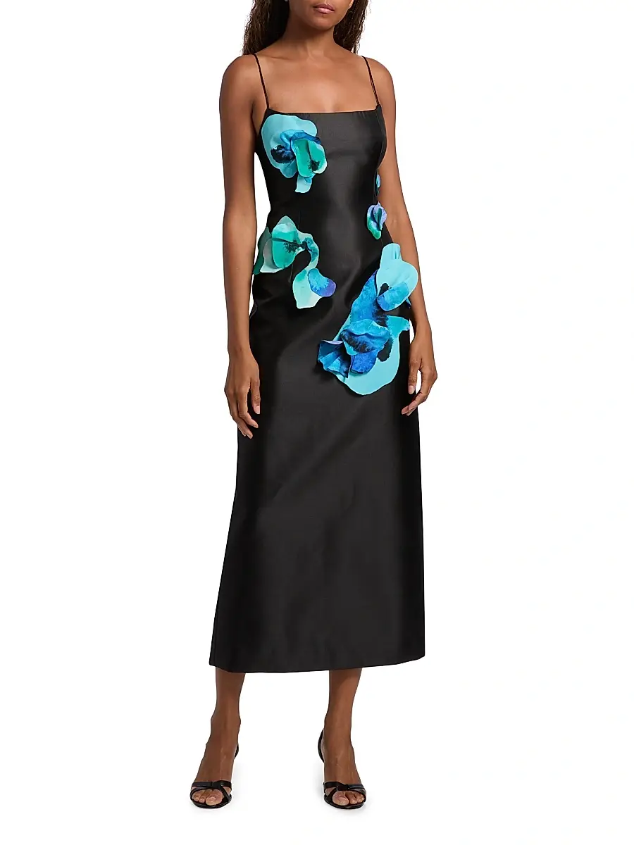 ACLER Women's Parrfold Peal Appliqué Midi-Dress | Thumbnail 3 ACLER Women's Parrfold Peal Appliqué Midi-Dress | Thumbnail 3