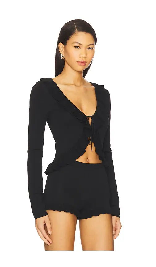 MAJORELLE Layilah Ruffle Cardigan | Thumbnail 2