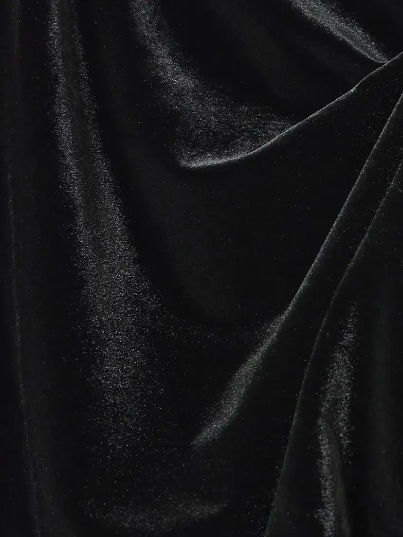 SIR. Ettore Off-the-shoulder Draped Stretch-velvet Mini Dress | Thumbnail 4