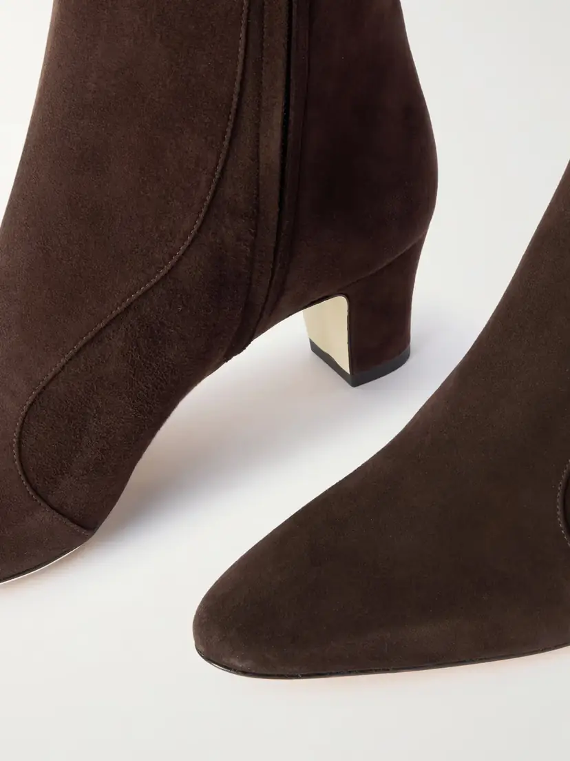 Manolo Blahnik Myconia 50 Suede Ankle Boots | Thumbnail 4 Manolo Blahnik Myconia 50 Suede Ankle Boots | Thumbnail 4