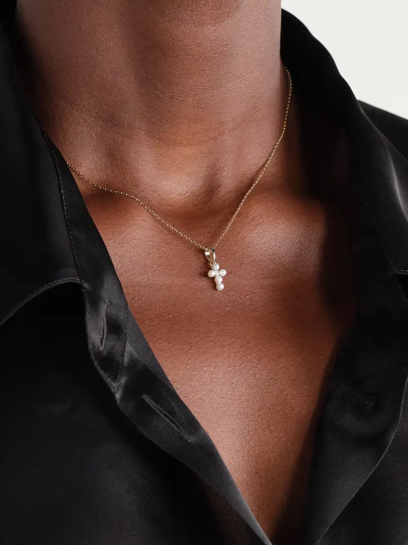 Mizuki 14-karat Gold, Pearl And Diamond Necklace | Thumbnail 2