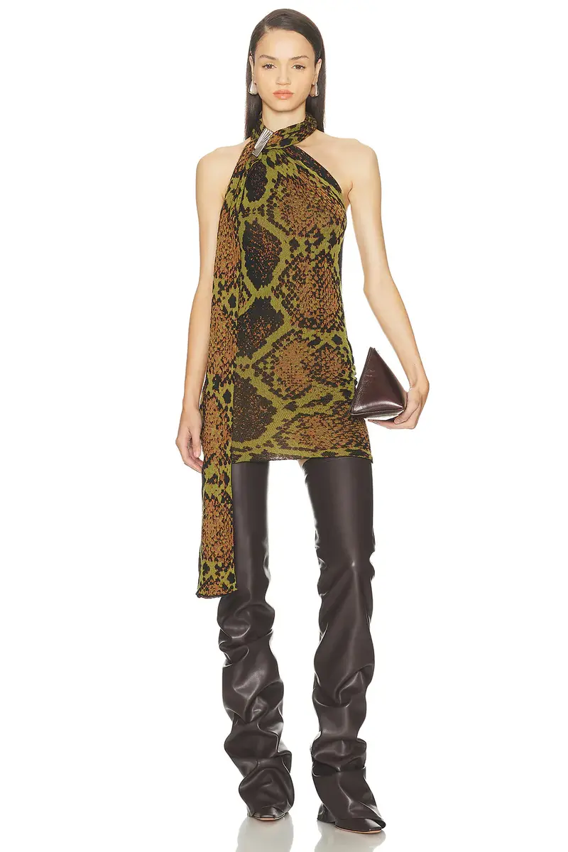 The Attico Python Sleeveless Mini Dress | Thumbnail 3