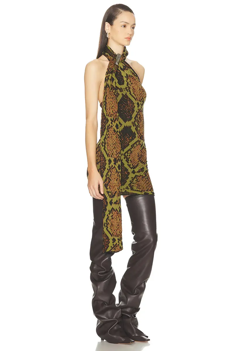 The Attico Python Sleeveless Mini Dress | Thumbnail 4
