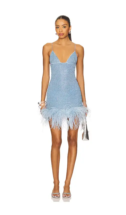 Oséree Lumiere Plumage Short Dress